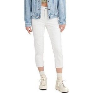 NWT Levi's 311 Shaping Skinny Capri Jeans Mid Rise White